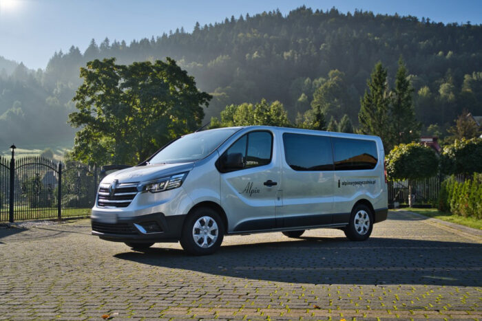 Renault Trafic Wypożyczalnia Busów 9 osobowych Alpin bok