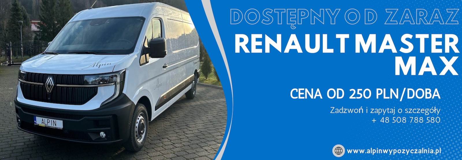 Renault Master Max, wypożyczalnia busów Alpin - Szczyrk